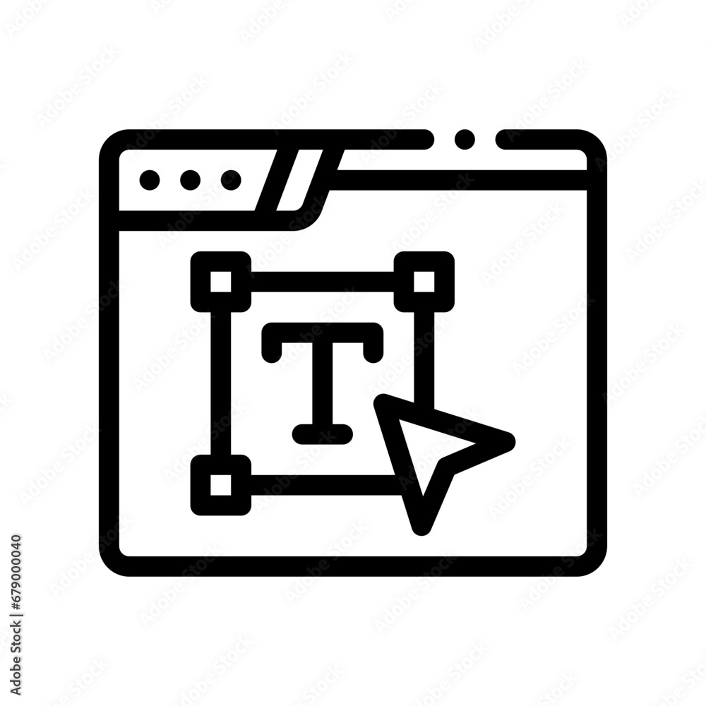 text editor line icon text editor line icon