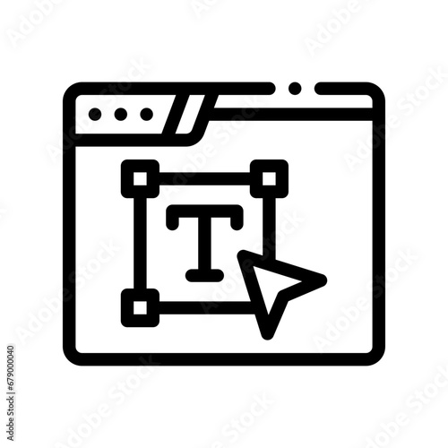 text editor line icon