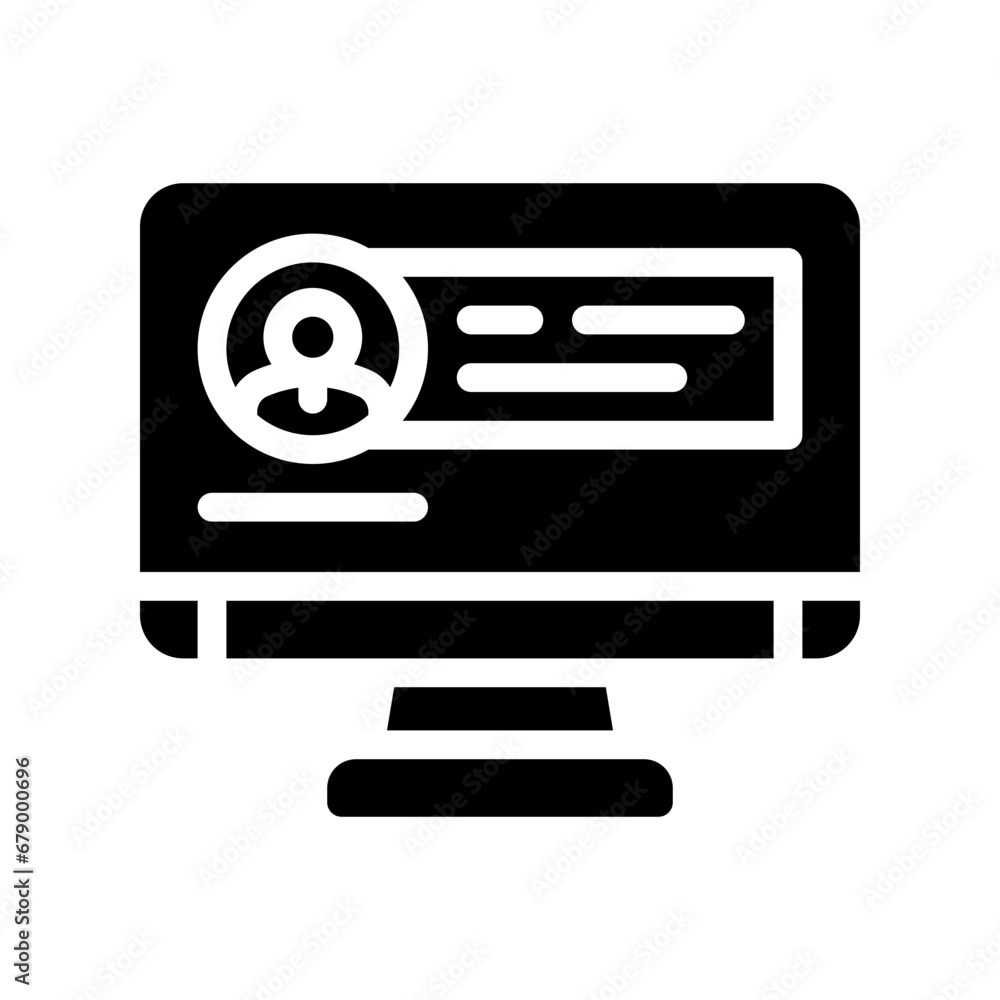 virtual assistant glyph icon virtual assistant glyph icon