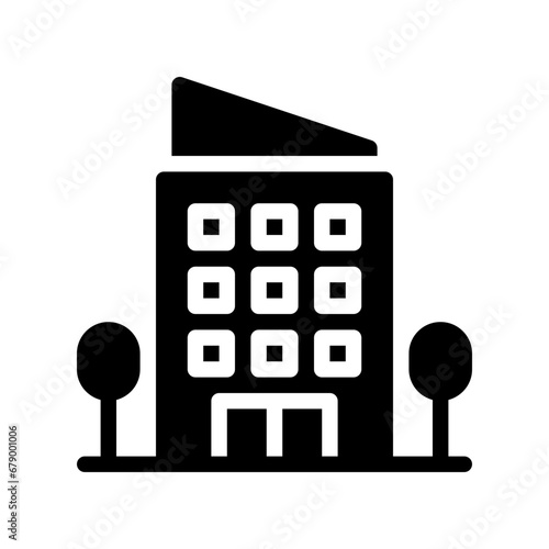 hotel glyph icon