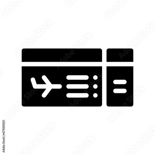 ticket glyph icon