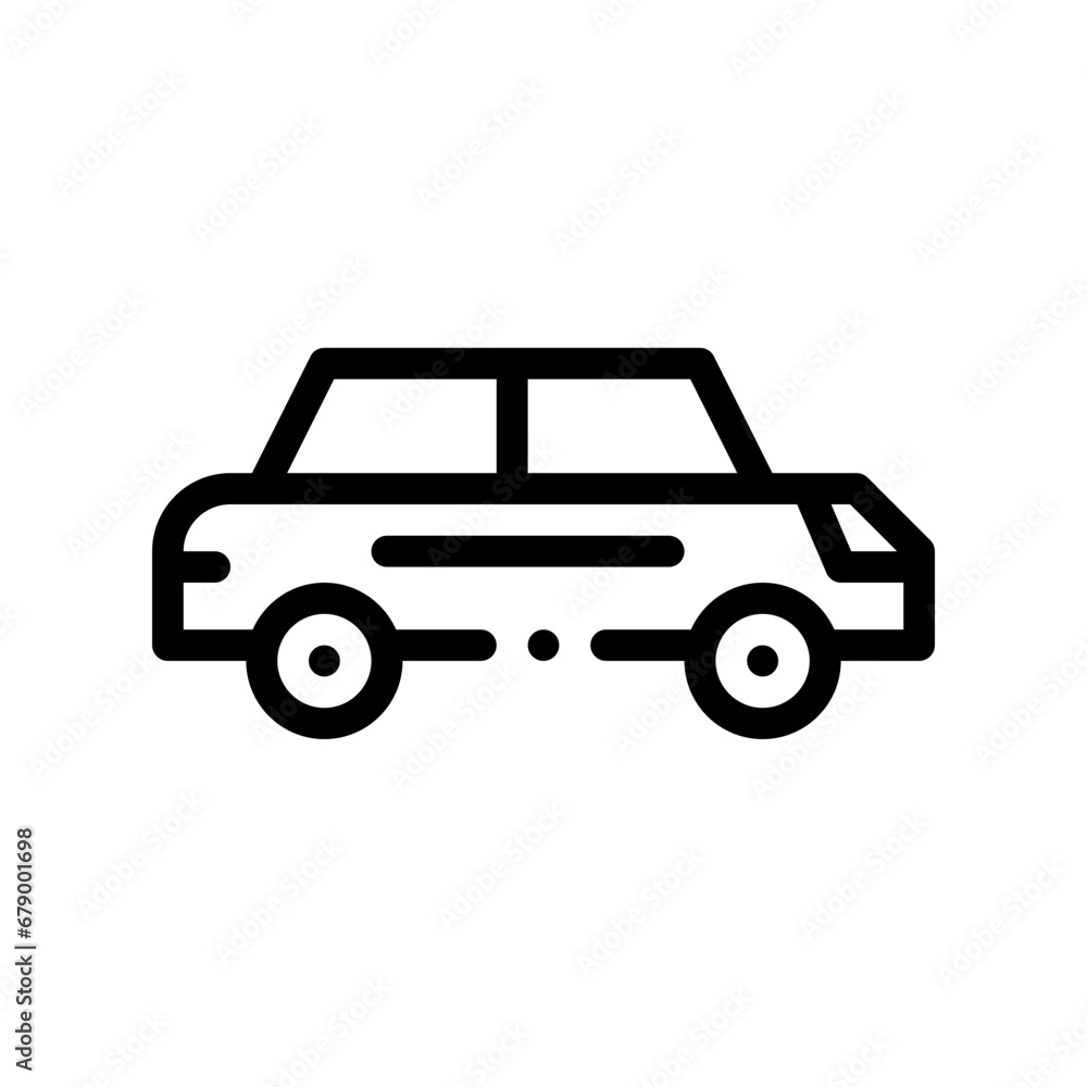 convertible car line icon