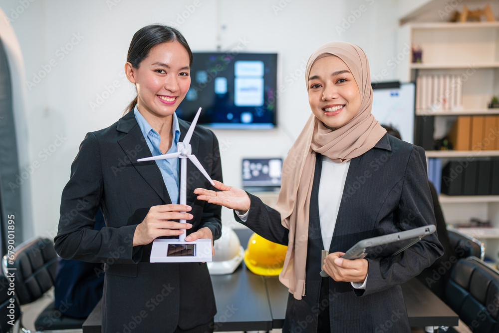 Green alternative energy concept. Business person meeting on solar cell panel technology. Green alternative energy concept. Business person meeting on solar cell panel technology.