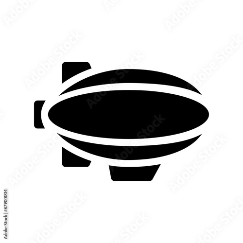 zeppelin glyph icon