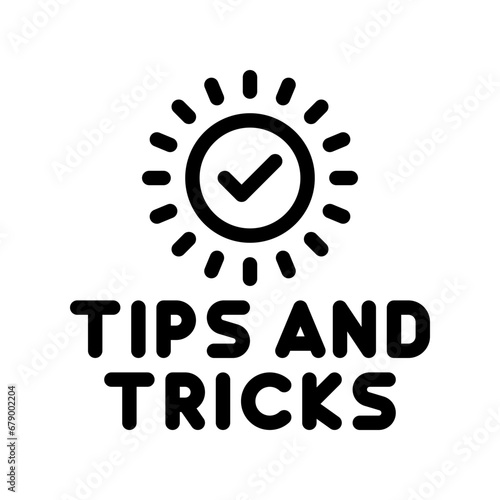 tips and tricks line icon