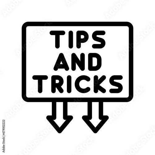 tips and tricks line icon