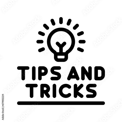 tips and tricks line icon
