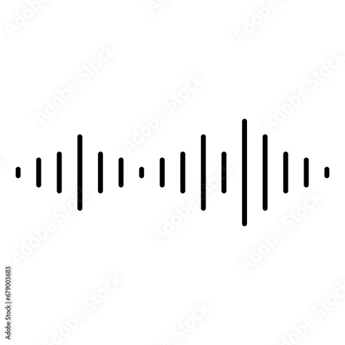 Soundwave equalizer isolated. Abstract music wave  radio signal frequency  and digital voice visualisation. Vector illustration.