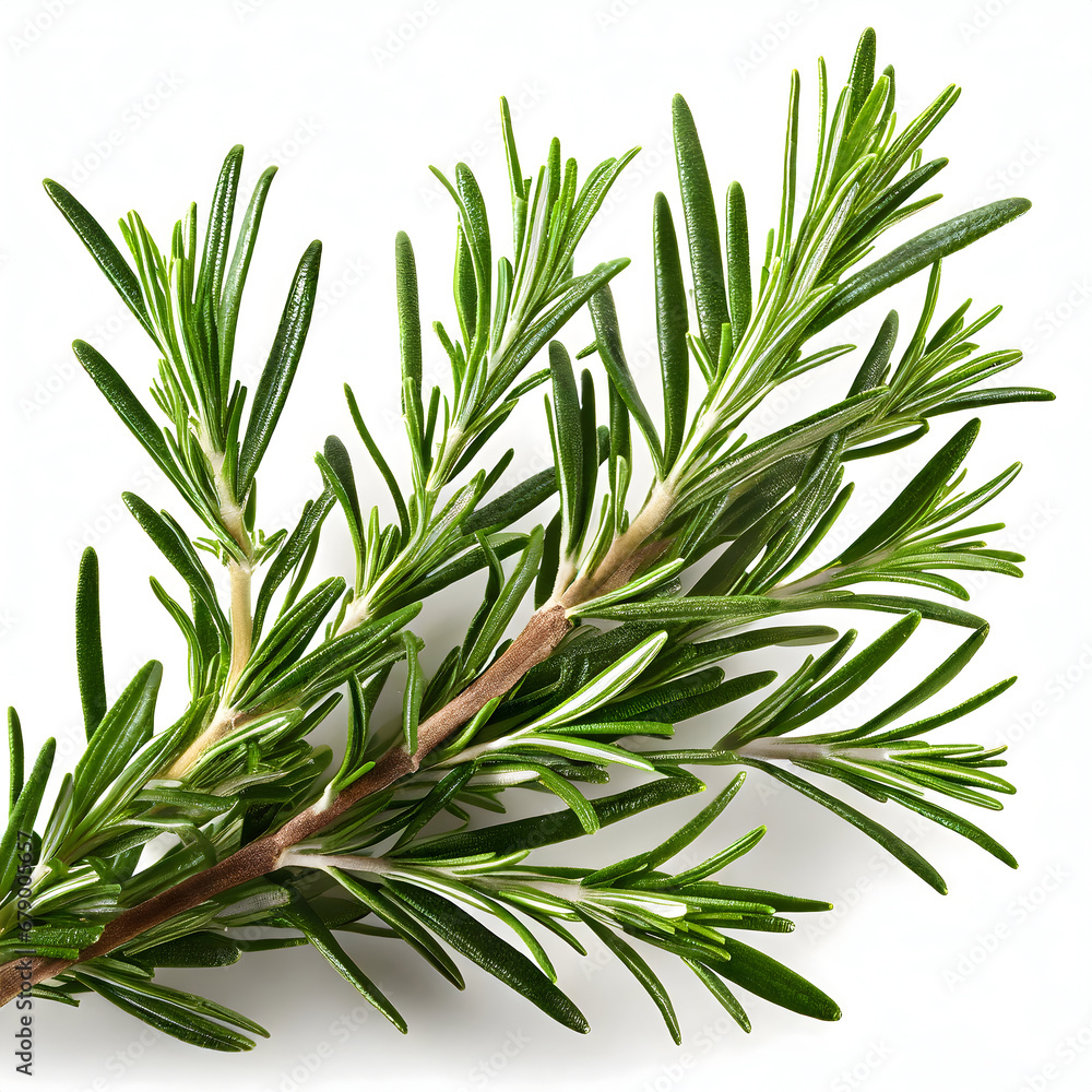 Fototapeta premium Fresh rosemary isolated on a white