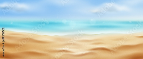 Blurred tropical summer beach background