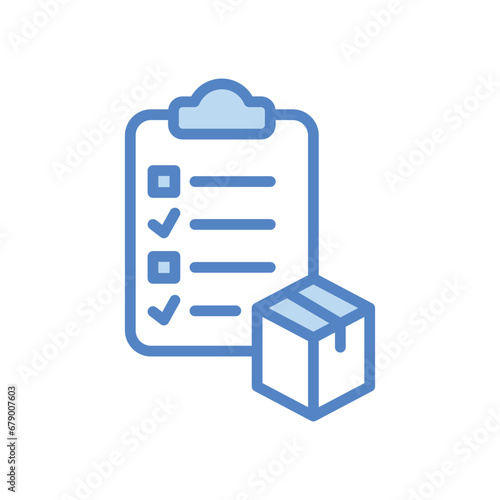 Customs Clearance icon isolate white background vector stock illustration