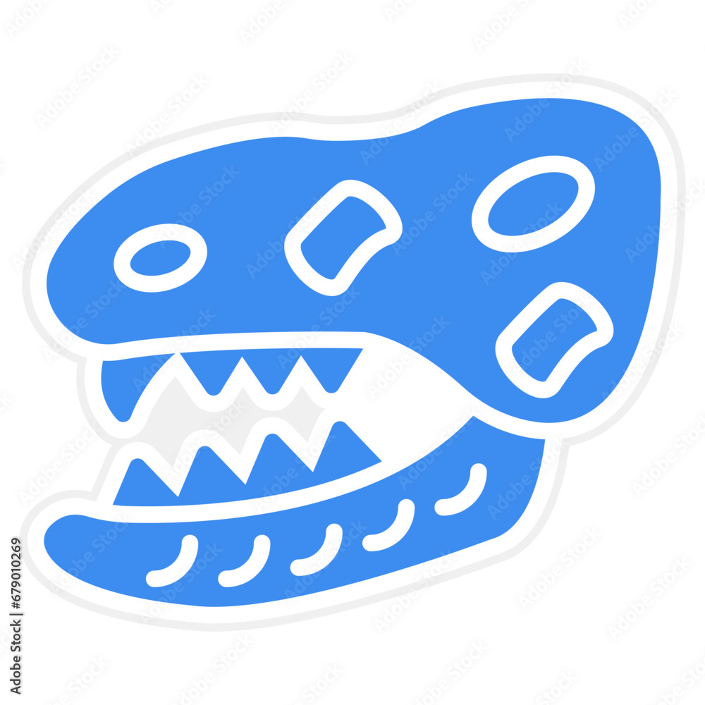 Vector Design Dinosaur Fossil Icon Style Vector Design Dinosaur Fossil Icon Style