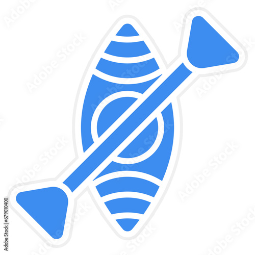 Vector Design Kayak Icon Style
