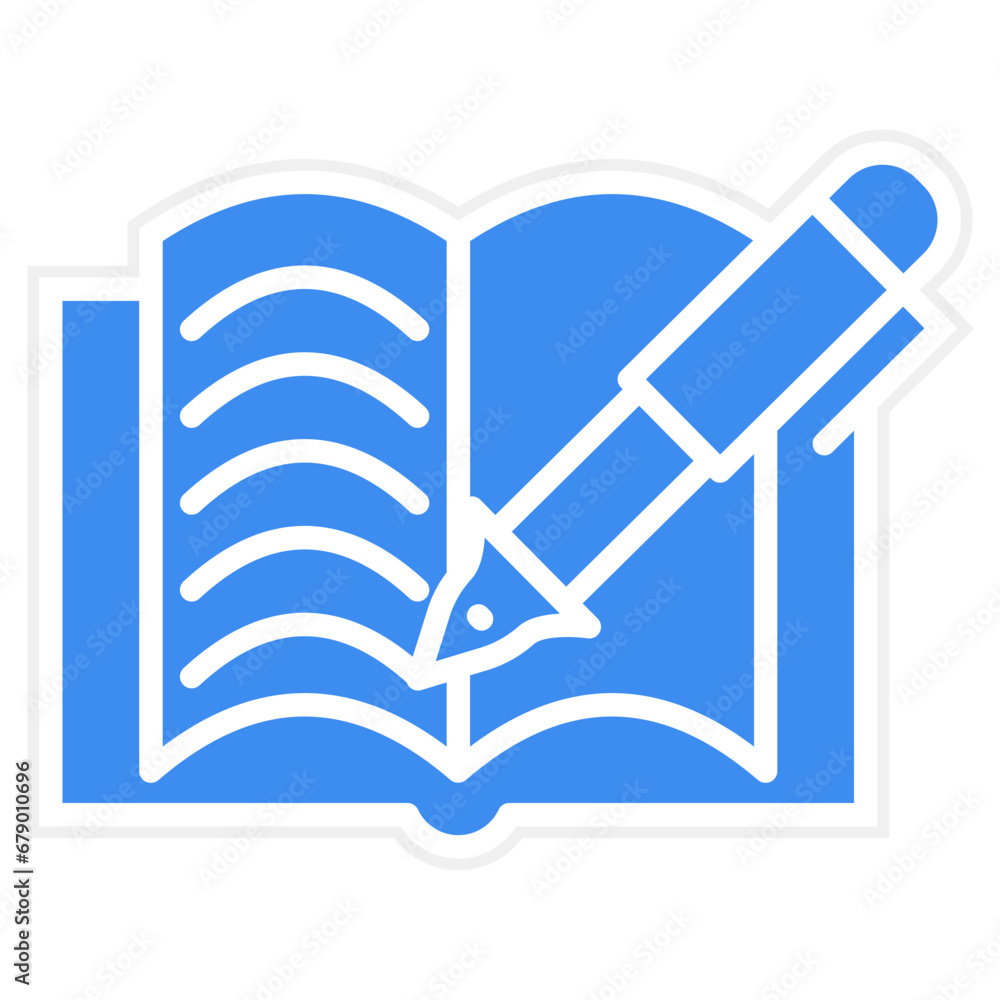 Vector Design Literary Work Icon Style Vector Design Literary Work Icon Style
