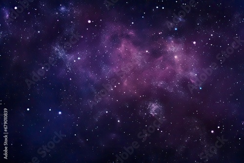 Starry Milky Way Nebula Background. © MdBaki