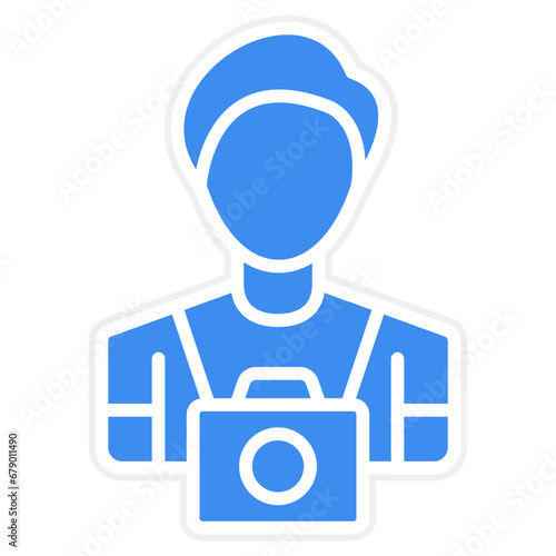 Vector Design Cameraman Icon Style