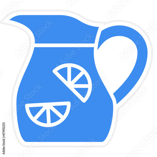 Vector Design Lemonade Jug Icon Style