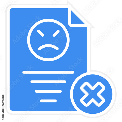 Vector Design Complaint Icon Style