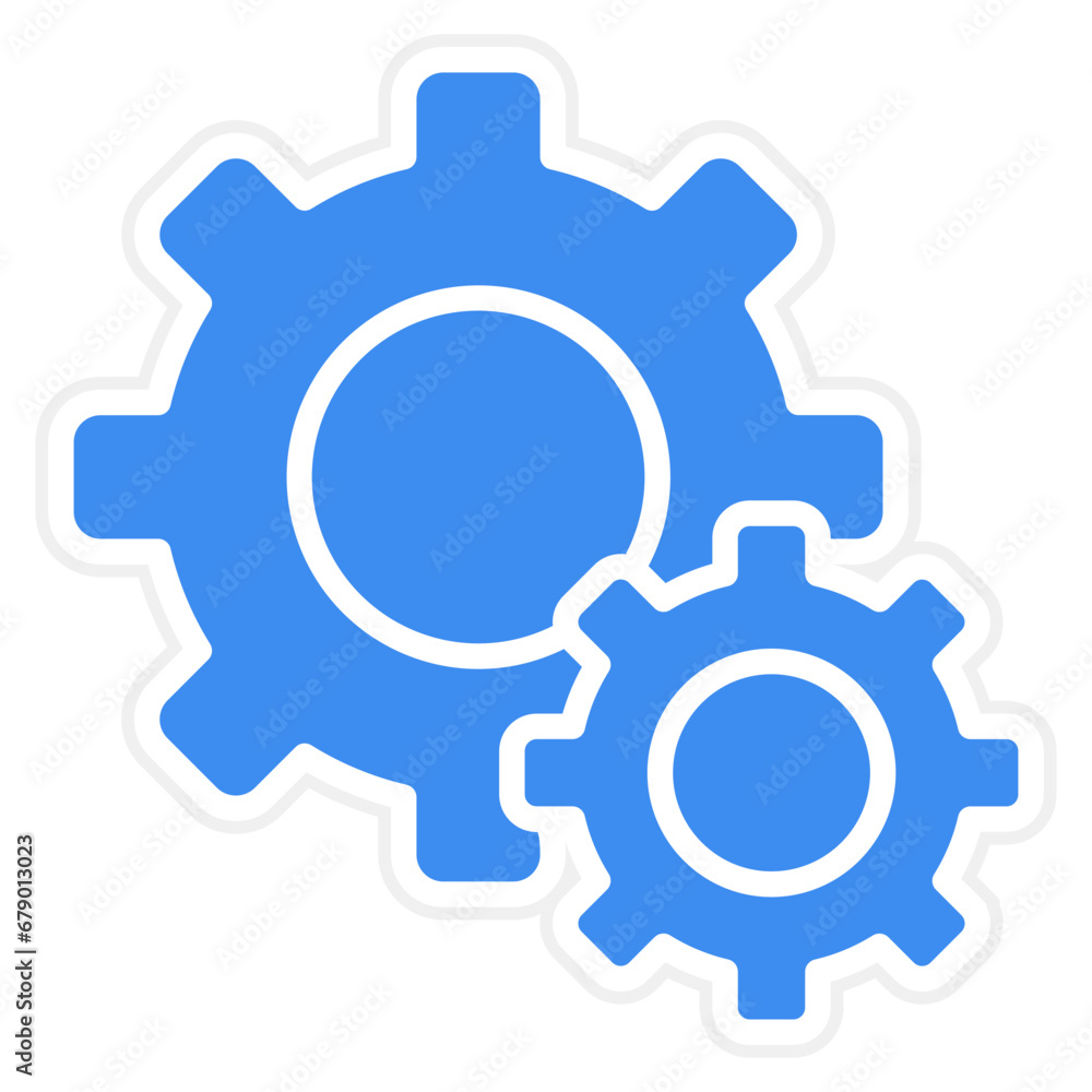 Vector Design Gears Icon Style Vector Design Gears Icon Style