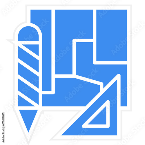 Vector Design Engineering Sketch Icon Style