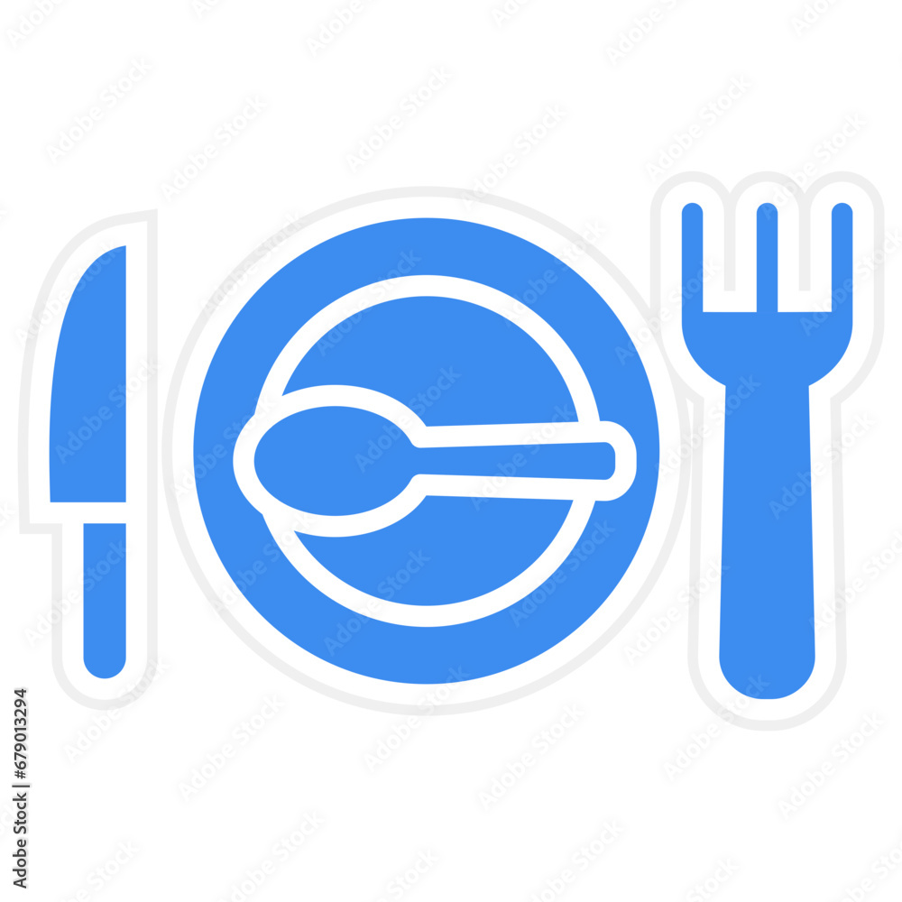 Vector Design Restaurant Icon Style Vector Design Restaurant Icon Style