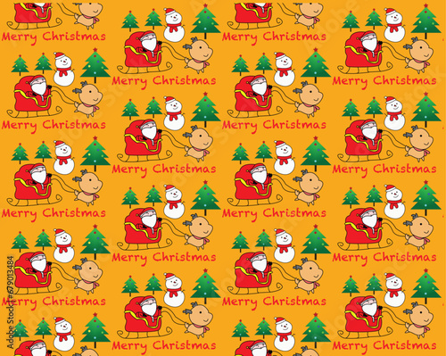 seamless pattern with christmas