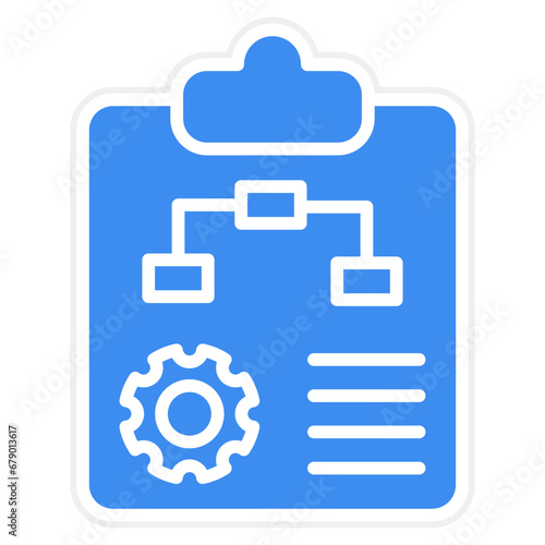 Vector Design Project Plan Icon Style