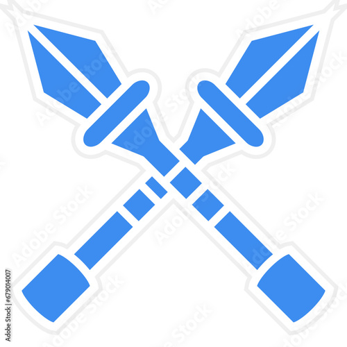 Vector Design Spear Icon Style