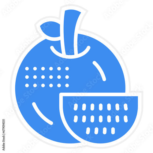 Vector Design Tangerine Icon Style