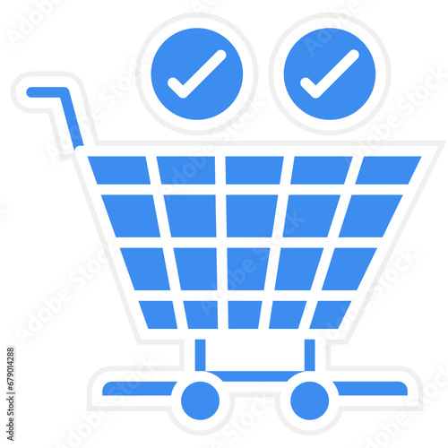 Vector Design Checkout Icon Style