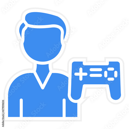 Vector Design Gamer Icon Style