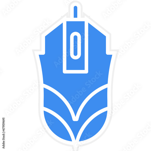 Vector Design Gaming Mouse Icon Style