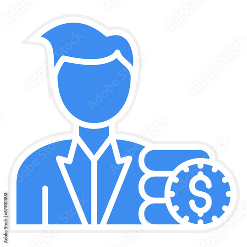 Vector Design Broker Dealer Icon Style