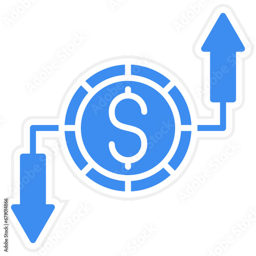 Vector Design Budget Breakdown Icon Style
