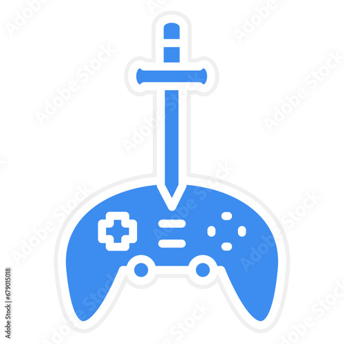 Vector Design Adventure Game Icon Style