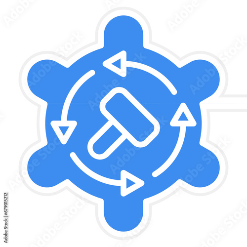Vector Design Auction By Proxy Icon Style