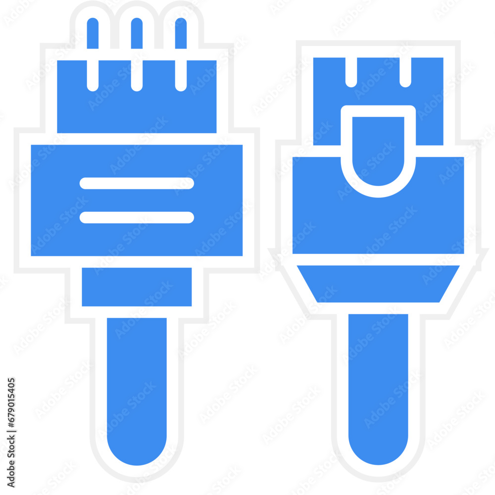 Vector Design Cable Connector Icon Style Vector Design Cable Connector Icon Style
