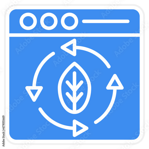 Vector Design Continuous Updating Icon Style