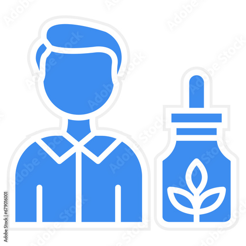 Vector Design Cbd Oil Users Icon Style