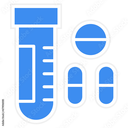 Vector Design Drug Test Icon Style