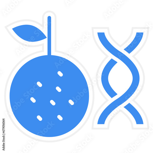 Vector Design Non Gmo Ingredients Icon Style