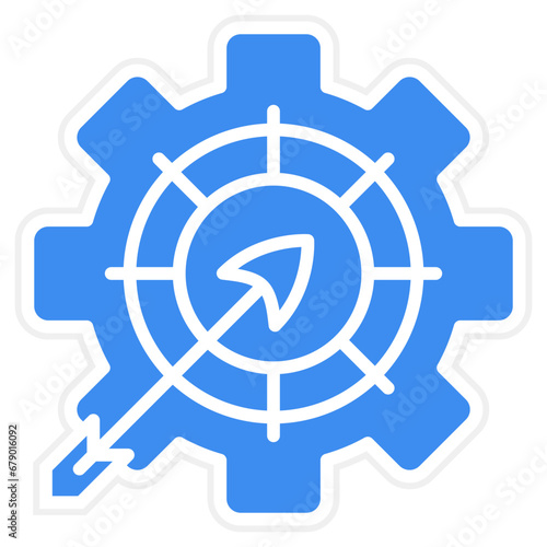 Vector Design Goals Management Icon Style