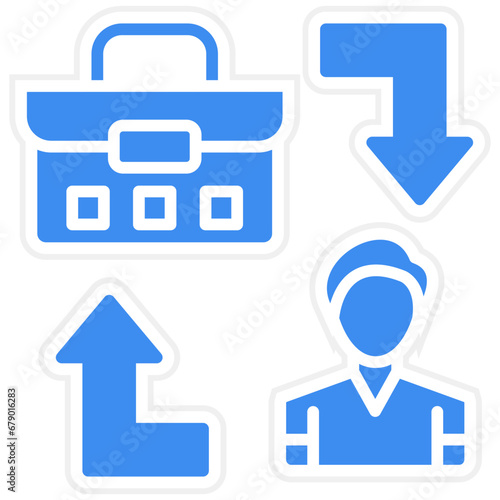 Vector Design B2C Icon Style