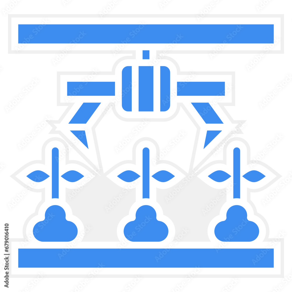 Fototapeta premium Vector Design Agricultural Robot Icon Style