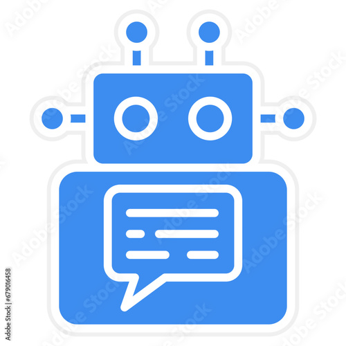 Vector Design Chatbot Icon Style