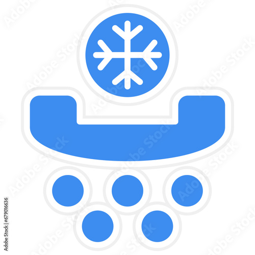 Vector Design Cold Calling Icon Style