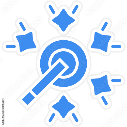 Vector Design Auto Enhance Icon Style