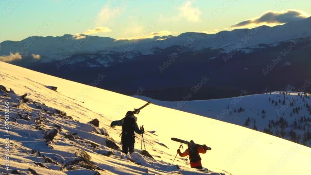 Cinematic Epic Ikon Vail Pass Colorado golden hour sunset father son