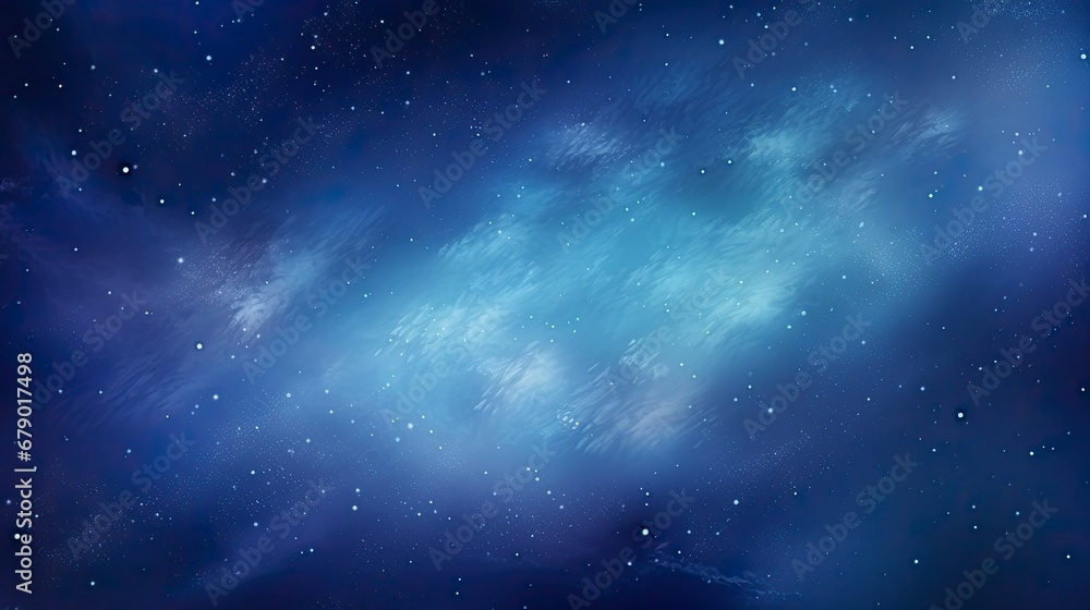 Starry Night in Space Realistic Cosmos with Shining Stars and Milky Way.