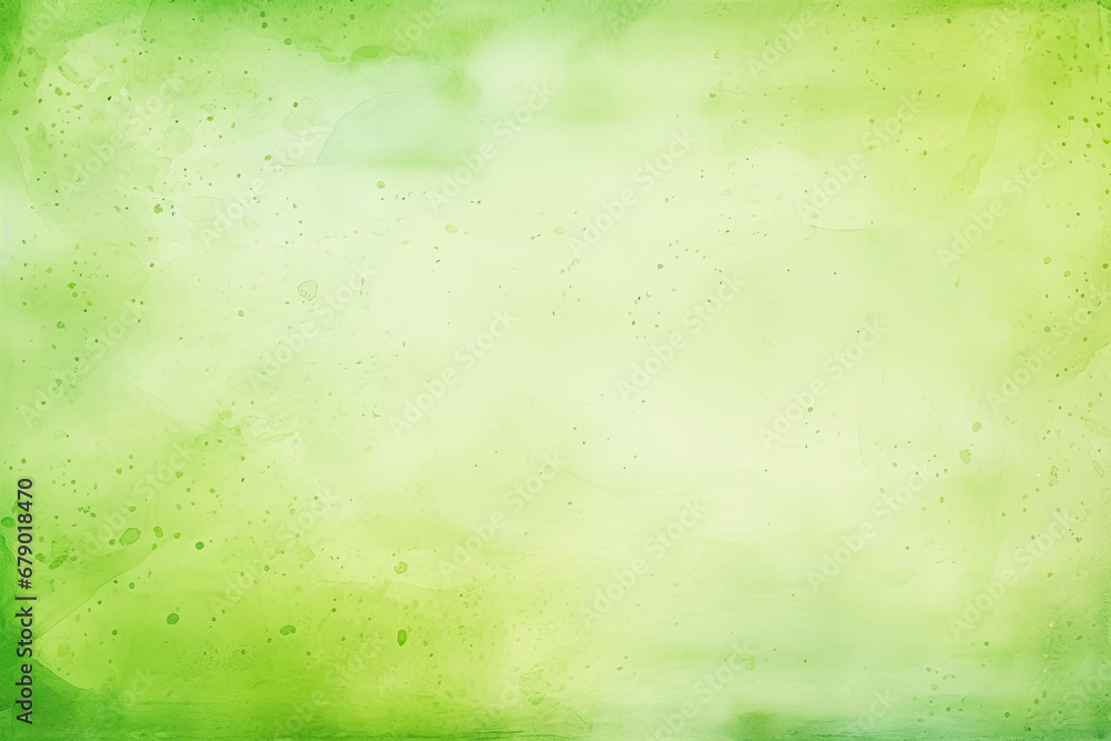 Green watercolor painted paper, a backdrop for vintage and retro designs - obrazy, fototapety, plakaty 